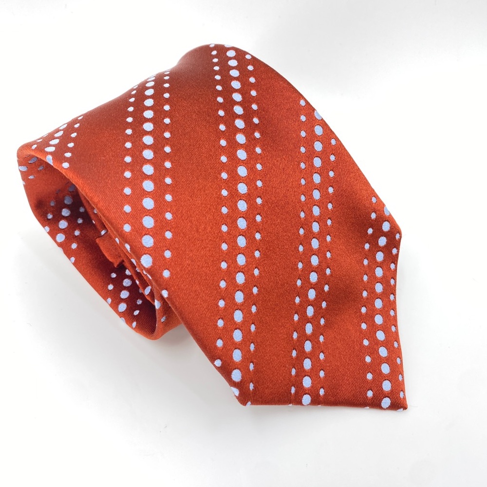 Ermenegildo Zegna Woven Purple Multi Color Polka Silk Tie (3.5"W)NWOT (B6)